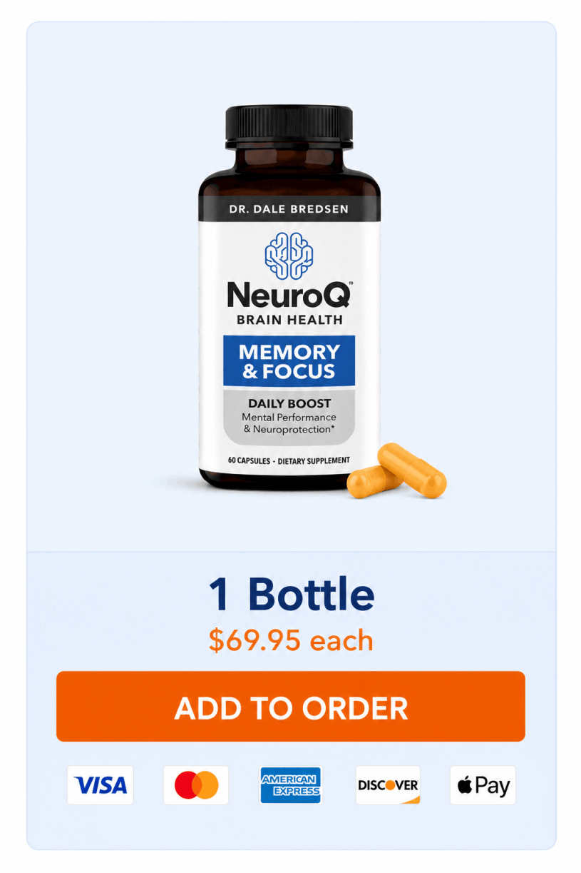 NeuroQ Brain Health 1 month supply package option