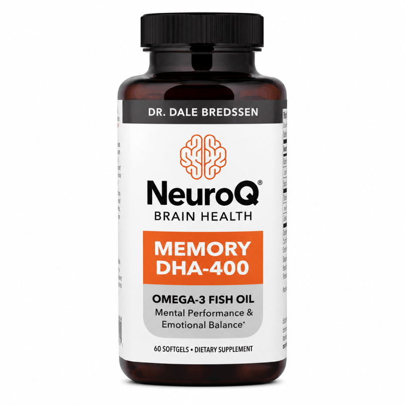 NeuroQ Brain Health supplement bottle overview